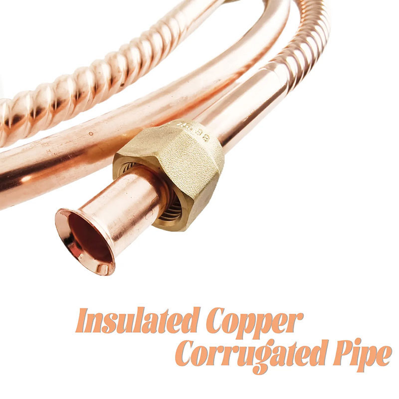 HVAC PE Insulated Corrugated Copper Pipe
