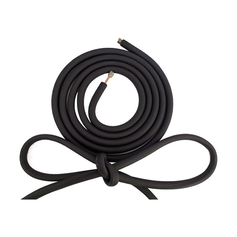 black rubber insulated copper pipe